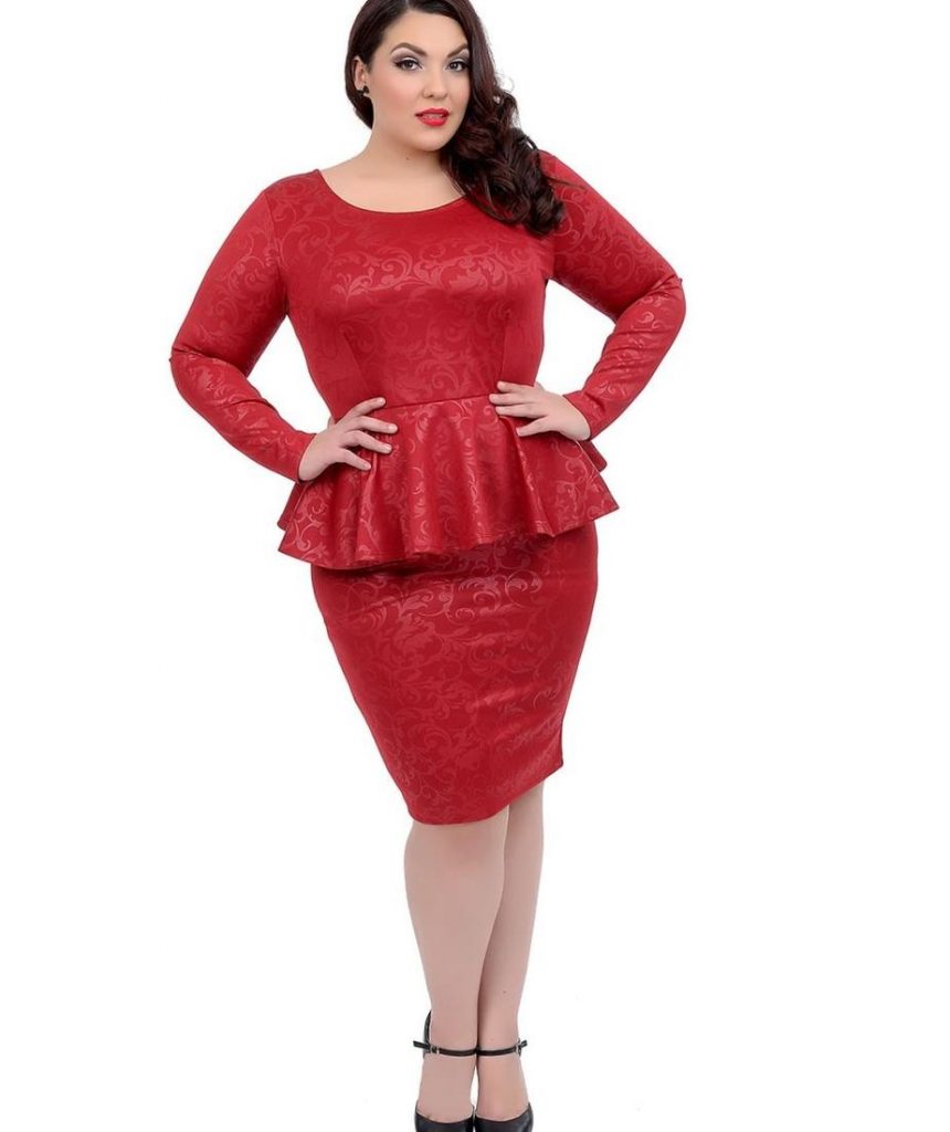 plus size peplum dress