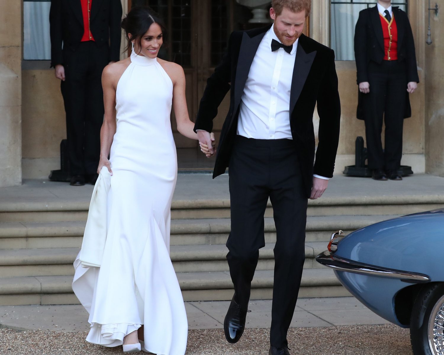 meghan markle reception dress