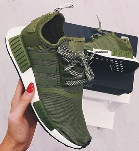 Army green shoes