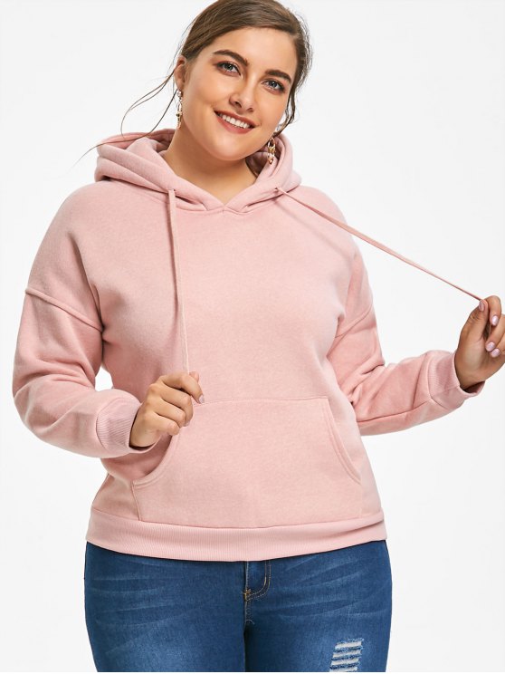 Pink front pocket hoddies 