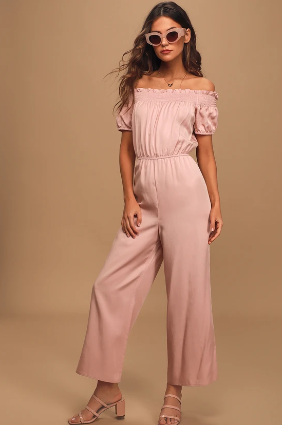 off shoulder jumpsuits