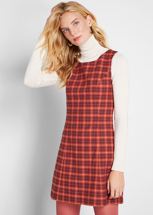 summer plaid dress