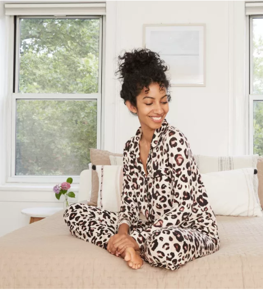 animal print pajama sets