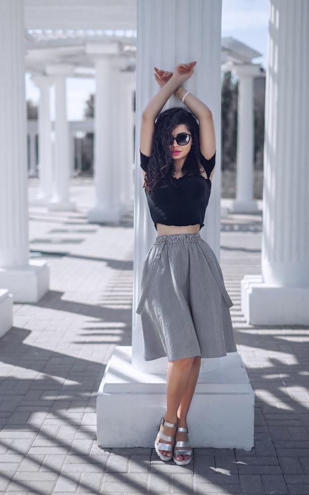 jean skirt with hoodie