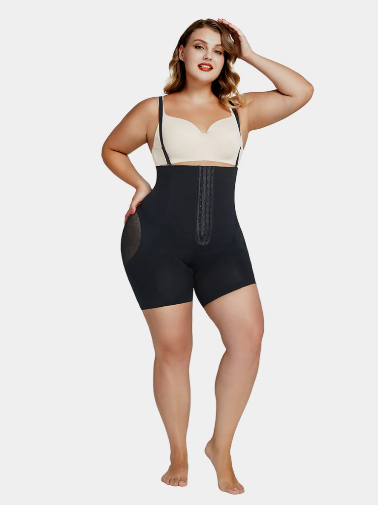 Plus Size Tummy-Control Body Shaper Shorts