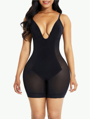 Sculptshe Low Back Mid Thigh Bodysuit