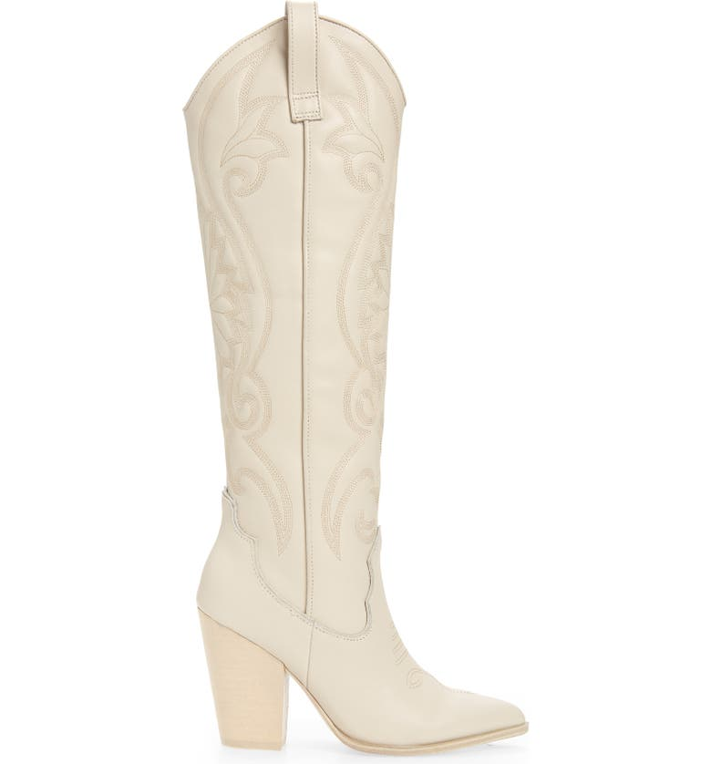  steve madden lasso knee high western boot 